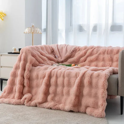 Bubble Plush Weiche Decke
