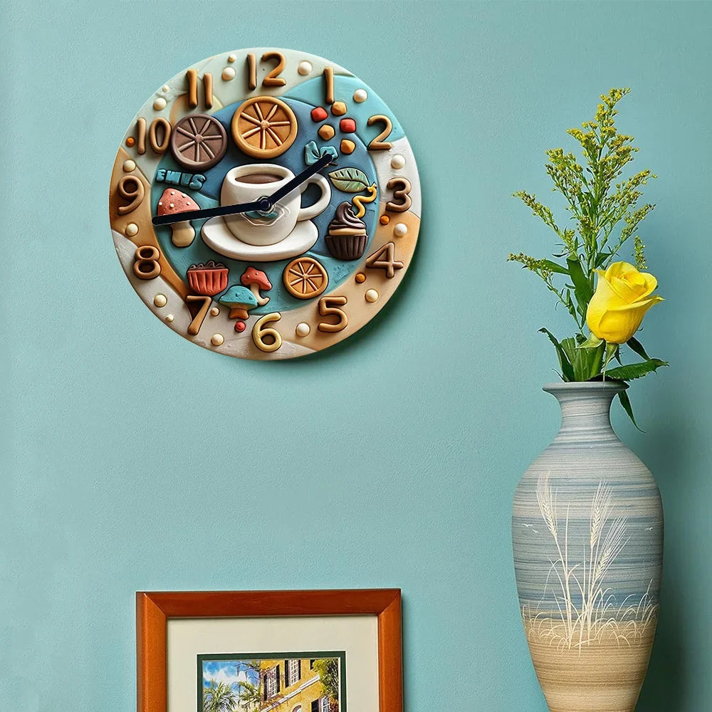 Stille Kaffeek Uhr DIY Deko