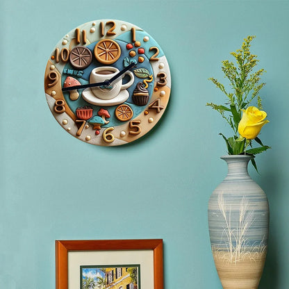 Stille Kaffeek Uhr DIY Deko