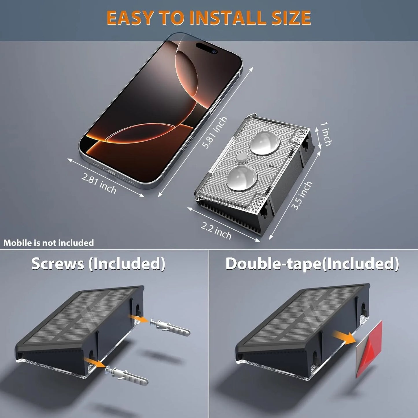 Solar Zaunlichter – Außen LED Garten Wandlichter