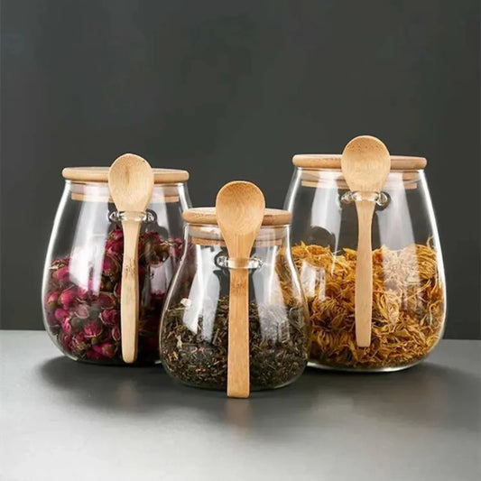 Luftdichter Glasbehälter für Zucker, Tee und Kaffee – Hochwertiges Glas mit hermetischem Deckel für Frische