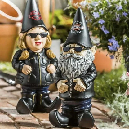Bezaubernder Lokomotiv-Zwerg Gartenornament