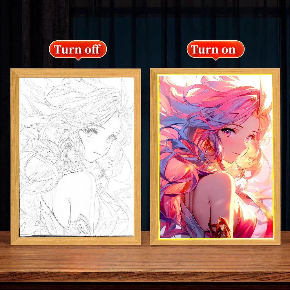 Royaleva League of Legends LED Lampe - Dimmbare 3-Farben Nachtlicht mit Gaming Kunst