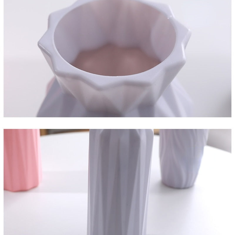 Origami Kunststoff Vasen Pot