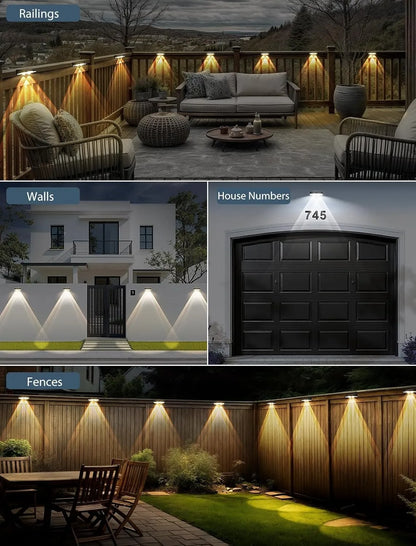 Solar Zaunlichter – Außen LED Garten Wandlichter