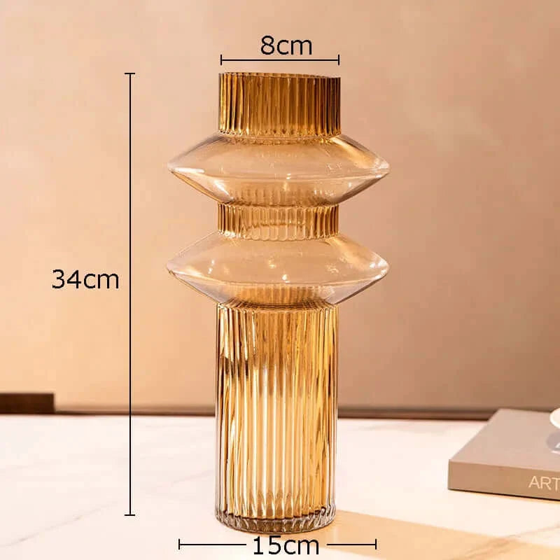 Kreativität Amber Glas Vase Kollektion - Garduru Homeware