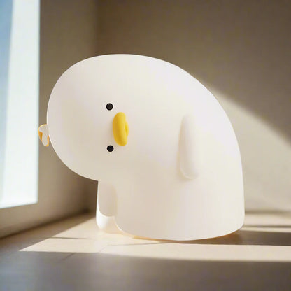 USB Wiederaufladbare LED Ente Nachtlicht – Niedliche Silikonlampe für Kinder & Kinderzimmerdekoration