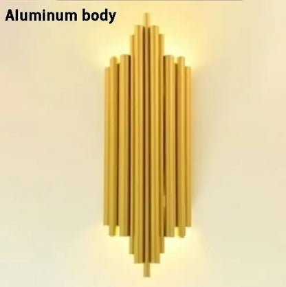 Goldene Art Deco Wandlampe