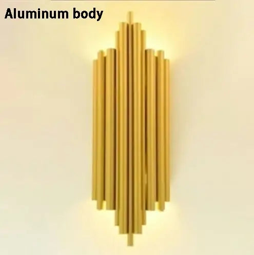 Goldene Art Deco Wandlampe