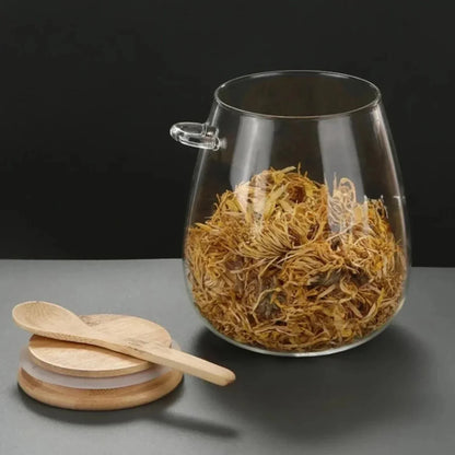 Luftdichter Glasbehälter für Zucker, Tee und Kaffee – Hochwertiges Glas mit hermetischem Deckel für Frische
