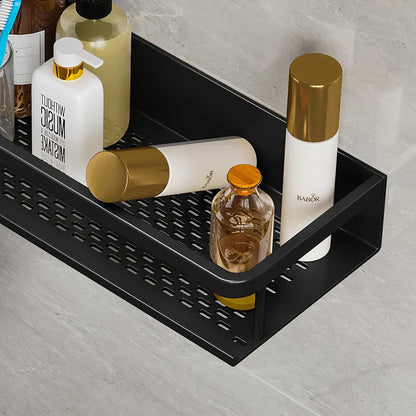 AquaForma – Schwarzes Duschregal mit modernem und platzsparendem Design