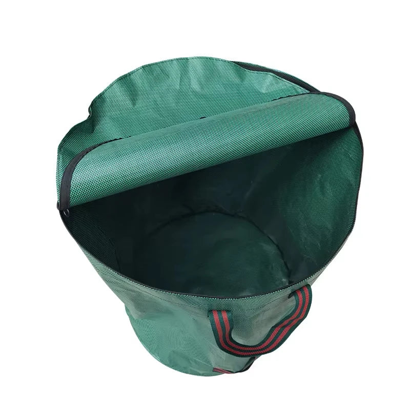 Gartenabfalltasche mit Deckel – Faltbare Laubsammlung Aufbewahrung