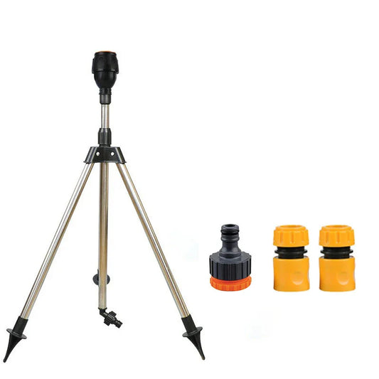 360° Garten Rotationssprinkler – Edelstahl Stativ Set