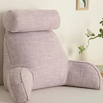 Deluxe Rückenstütz-Kissen – Ergonomische Unterstützung mit verstellbarem Kopfteil & waschbarem Bezug