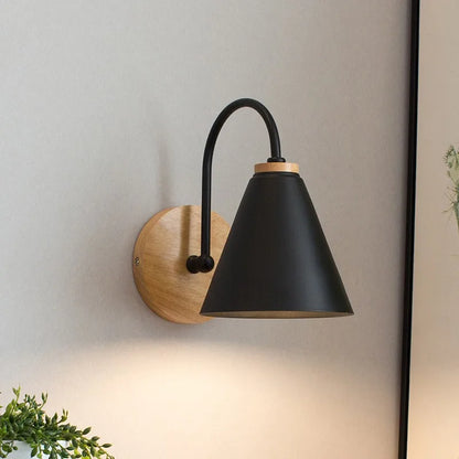 Moderne Holz Wandlampe