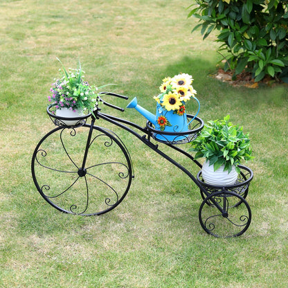 Dreistöckiger Blumentopf-Pflanzenständer mit drei Ebenen