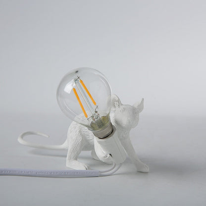 Royaleva Say Cheese Maus Tischlampe - Künstlerische Harz LED Licht Dekor