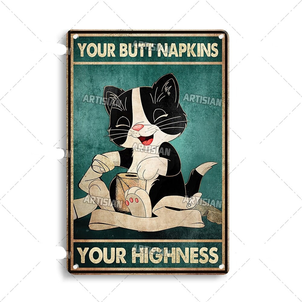 Vintage Cat | Metallposter