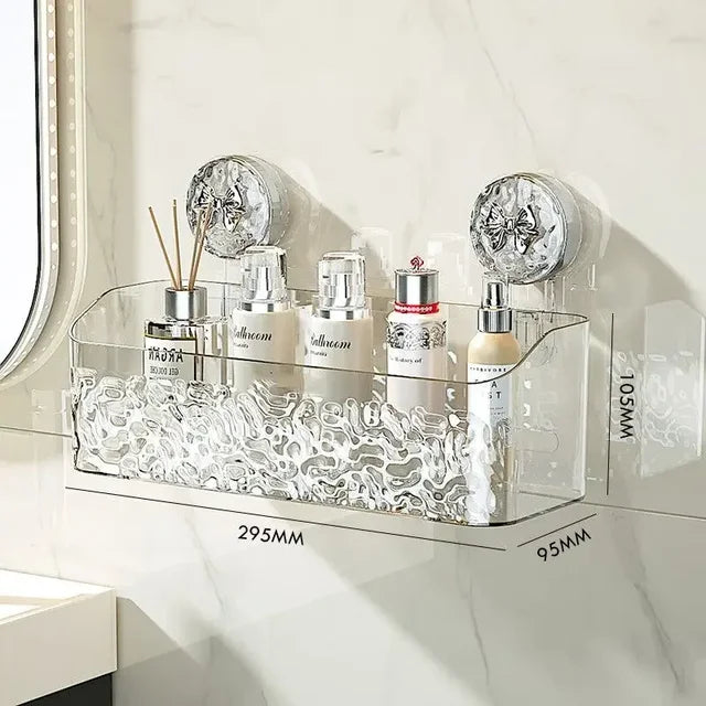 Royallure No-Drill Badezimmer Organizer Regal - Müheloser Platzsparer für Shampoo, Kosmetik & mehr