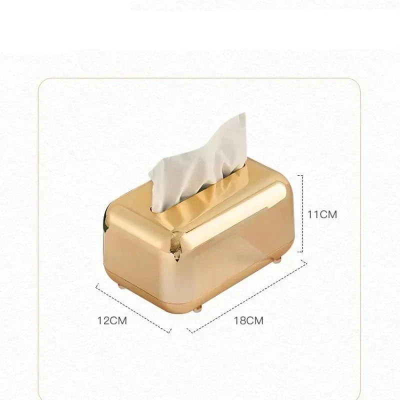 Amandi Luxury Gold & Silver Tissue Holder –Eleganter, langlebiger Organizer für zeitgenössische Räume