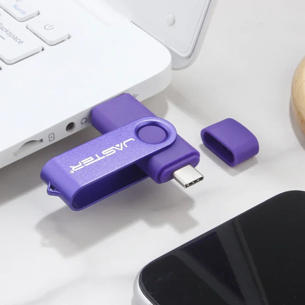 TYPE-C USB Flash-Laufwerk 128GB - Echte Kapazität Pen Drive mit kostenlosem Schlüsselanhänger