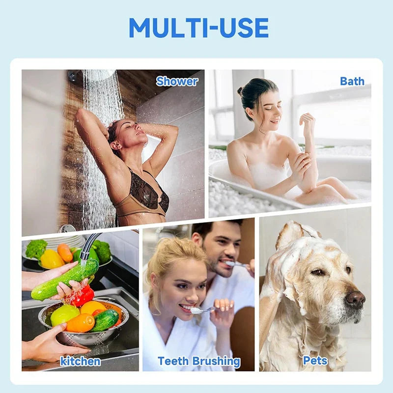 Set aus 5 Ersatz-Wasserfilterpatronen – Kompatibel mit Duschfiltern für sauberes Wasser