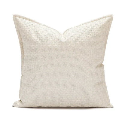 LuxeTann – Stylische Kunstleder-Kissenhülle mit warmem neutralen Farbton