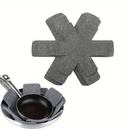 3 Stück - Töpfe Pfannen Filzschutz Set