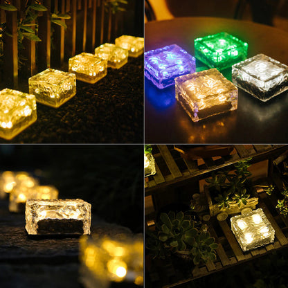 Outdoor Solar Ice Cube LED Lichter