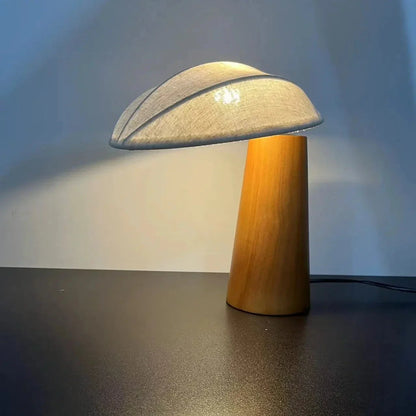 Garduru Wabi-Sabi Leinen Tischlampe | Minimalistisches Design | Natürliche Beleuchtung | Wohnkultur | Schlafzimmerlampe