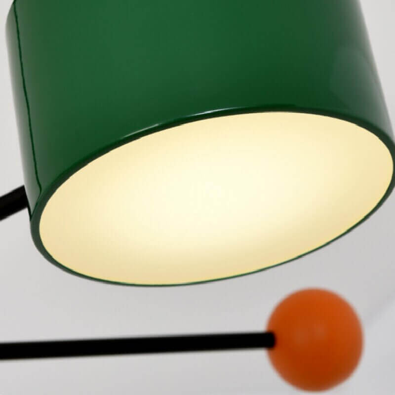 Magnificent Mid-Century Modern Bunte Deckenlampe