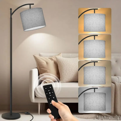 Arc Stehlampe mit Fernbedienung - Einstellbare Helligkeit & Farbtemperature für Zuhause