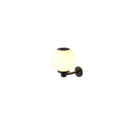 Garduru-betriebene LED-Globus-Wandleuchte – Elegante Außenlampe für Wege & Eingänge