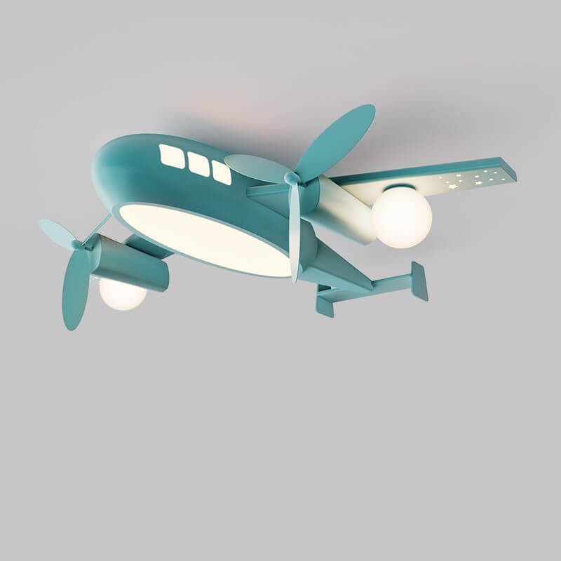 Garduru Kinder Deckenleuchte | Cartoon Flugzeug-Design | LED Dimmbar | Nordic Kreativ Stil