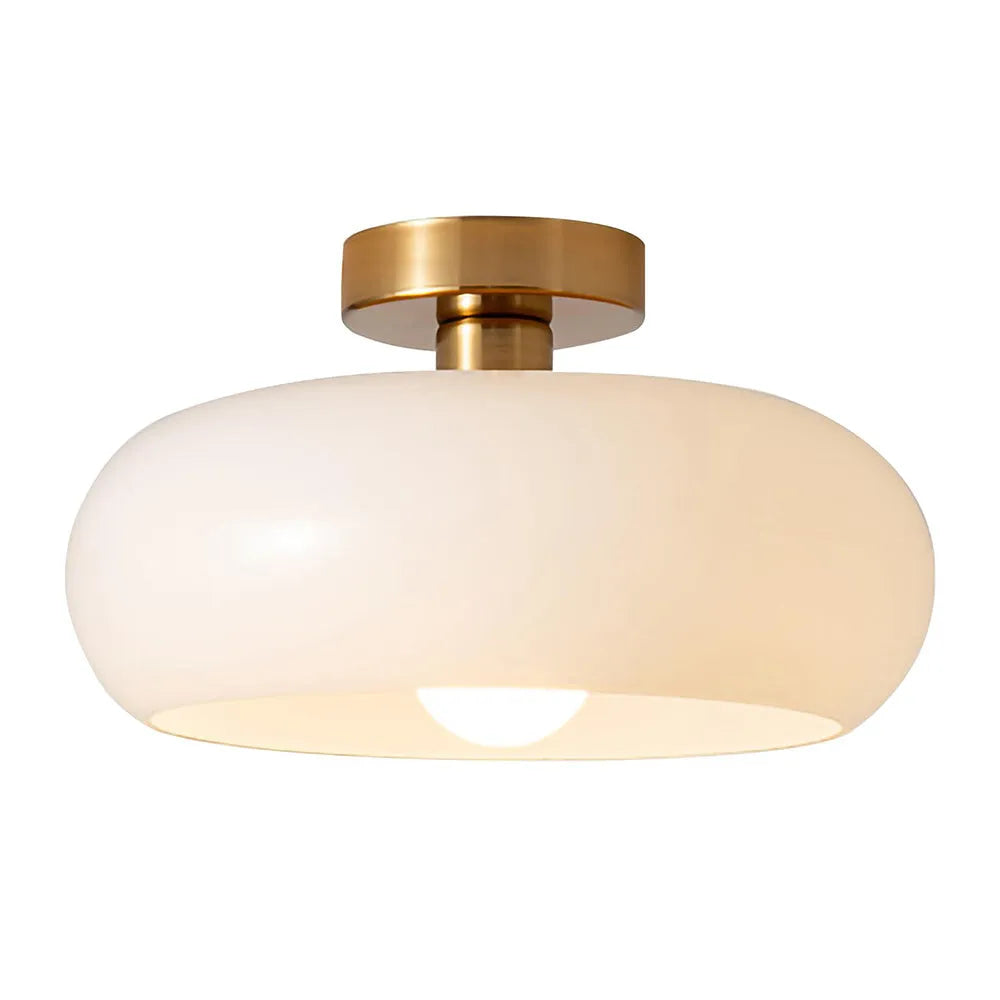 Deckenleuchte Glas Vintage Semi Flush Leuchte