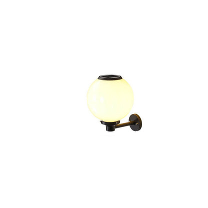 Garduru-betriebene LED-Globus-Wandleuchte – Elegante Außenlampe für Wege & Eingänge