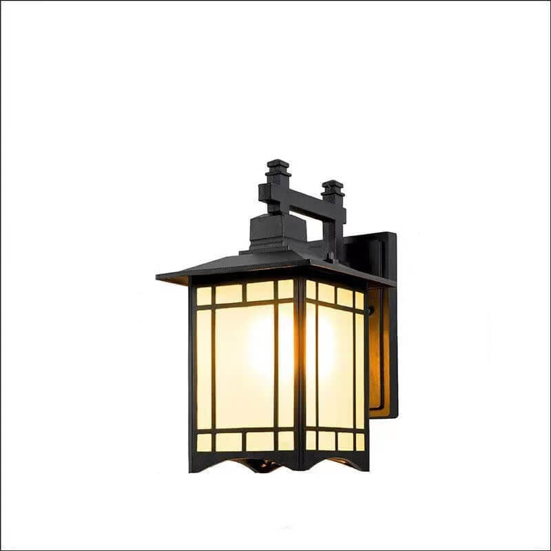 Garduru Solar Wandlampe | Wasserdicht | Aluminium | Chinesischer Pavillon Stil