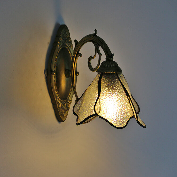 Garduru Vintage Glas Wandlampe | Buntglas | Einzigartiges Design | Beleuchtung für Zuhause