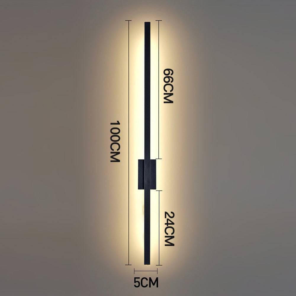 Industrielle Minimalistische Lange LED Eisen Wandleuchten für Zeitgenössische Wohnzimmerdekoration und Stilvolle Beleuchtung
