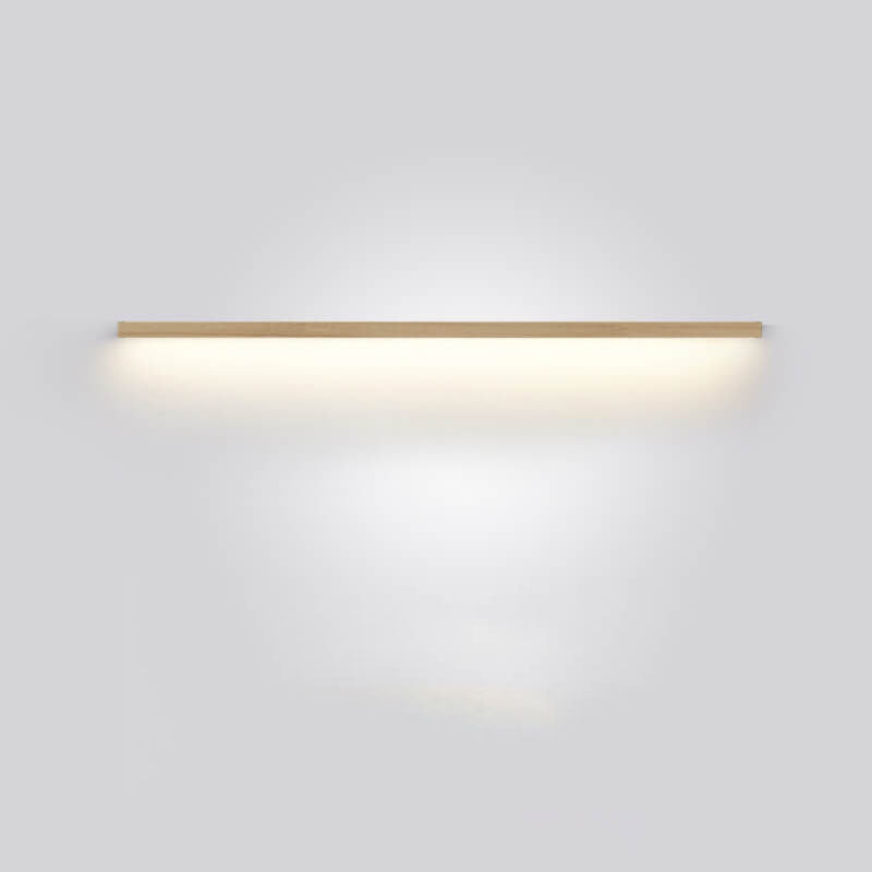 Japanische minimalistische Holzstreifen LED Wandleuchte Lampe