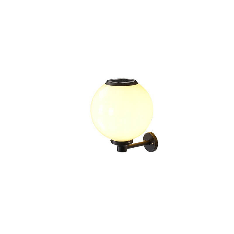 Garduru-betriebene LED-Globus-Wandleuchte – Elegante Außenlampe für Wege & Eingänge