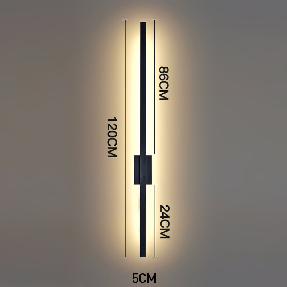 Industrielle Minimalistische Lange LED Eisen Wandleuchten für Zeitgenössische Wohnzimmerdekoration und Stilvolle Beleuchtung