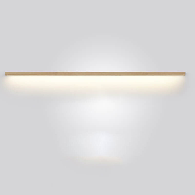 Japanische minimalistische Holzstreifen LED Wandleuchte Lampe