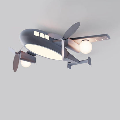 Garduru Kinder Deckenleuchte | Cartoon Flugzeug-Design | LED Dimmbar | Nordic Kreativ Stil