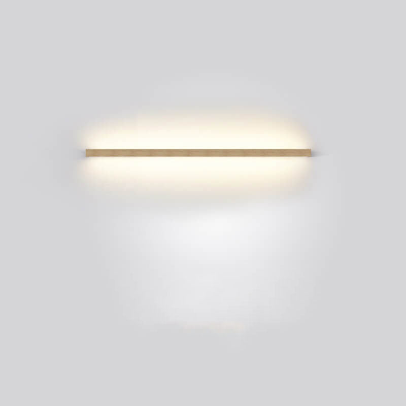 Japanische minimalistische Holzstreifen LED Wandleuchte Lampe