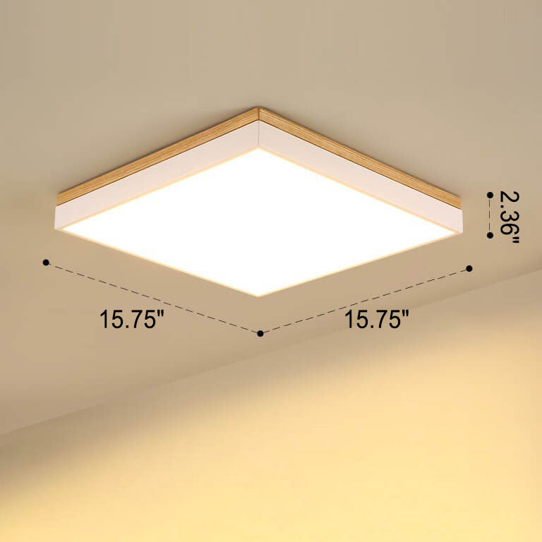 Garduru LED Deckenleuchte | Nordic Design | Massivholz | Quadratisch & Rechteckig | Dimmbar | Warm- & Weißlicht