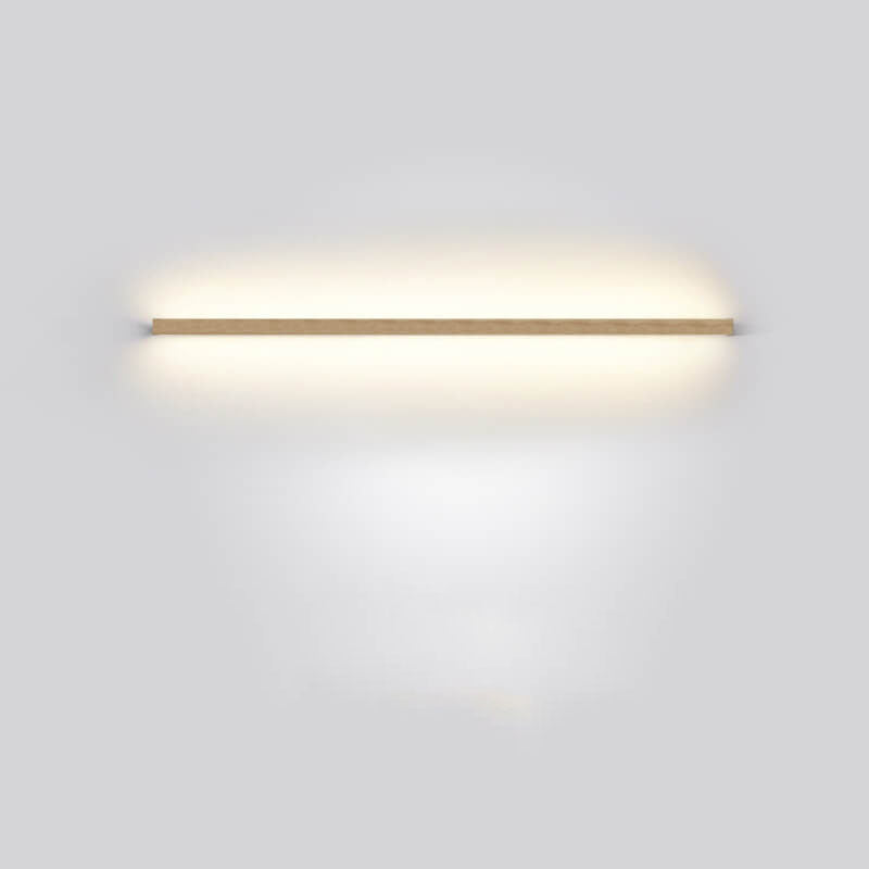 Japanische minimalistische Holzstreifen LED Wandleuchte Lampe