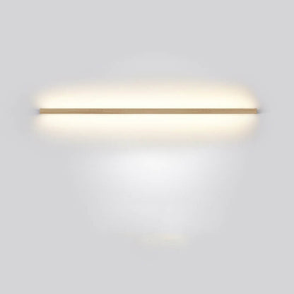 Japanische minimalistische Holzstreifen LED Wandleuchte Lampe