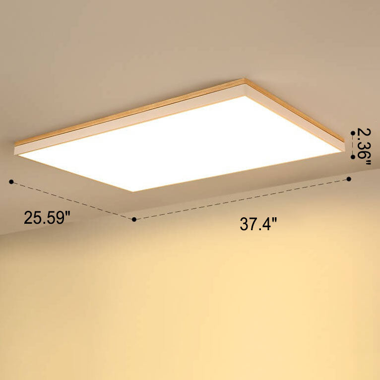 Garduru LED Deckenleuchte | Nordic Design | Massivholz | Quadratisch & Rechteckig | Dimmbar | Warm- & Weißlicht