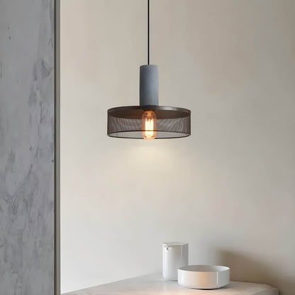 Suspension Shane Moderne aus Beton und Eisen – Industriedesign Lampe
